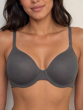 Self Expressions by Maidenform Gray T-Shirt Bra 40DD Underwire Full Coverage